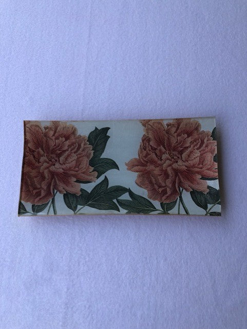 Bandeja rectangular peonia