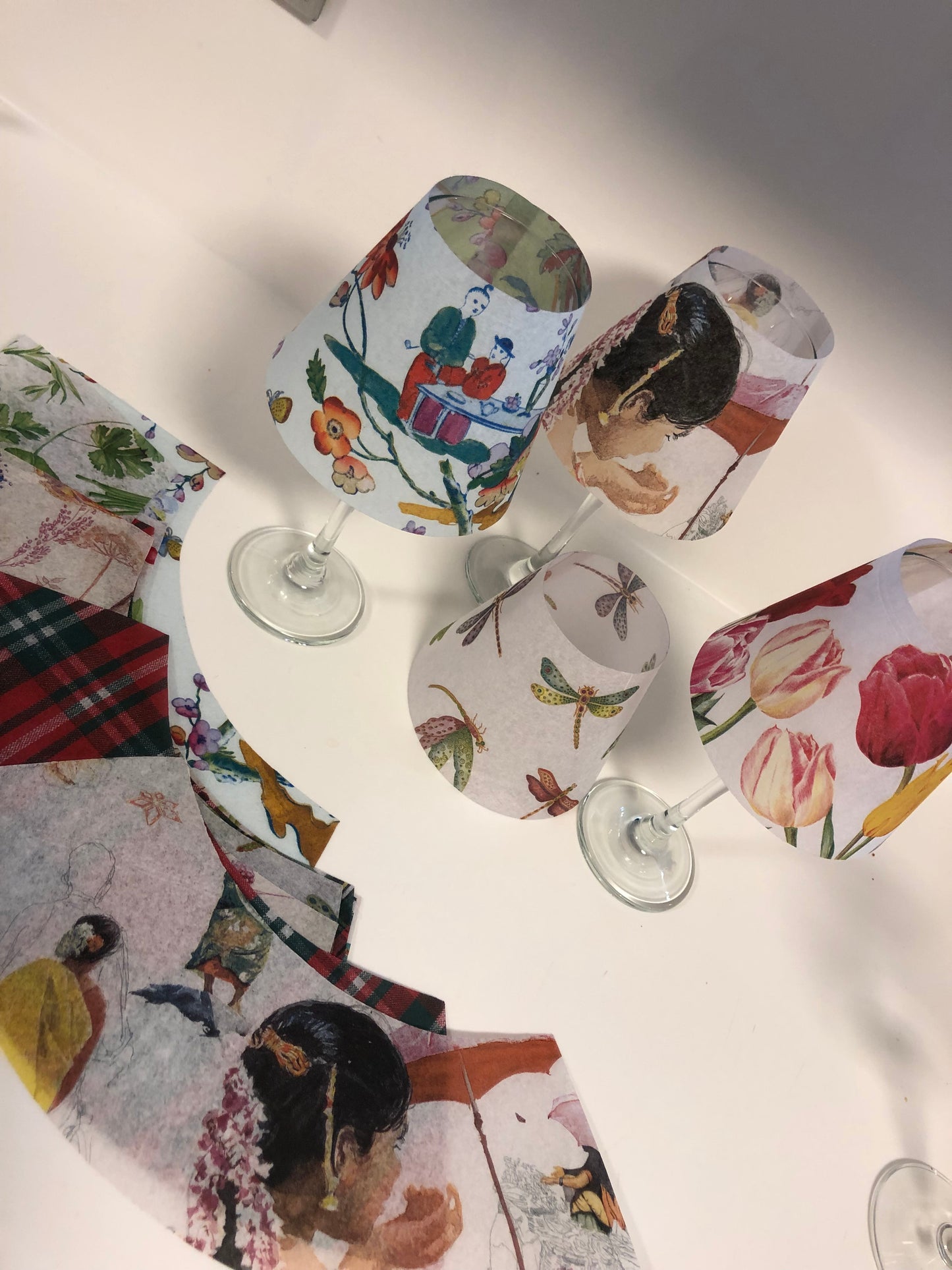 Pantalla para copas estampadas